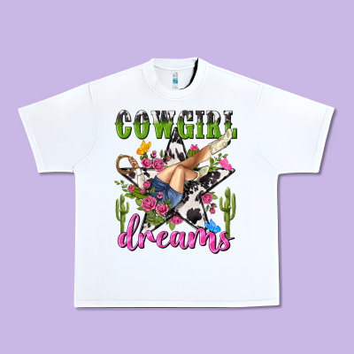 Western Rodeo Cowgirl Dreams Urban Heavy Tee Designed By Nancycooperartshop