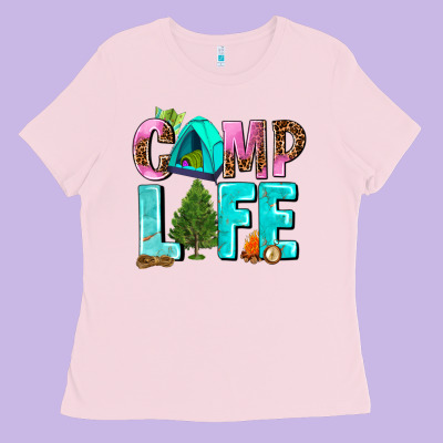 Camp Life Ladies Tee Designed By Adodesignshop