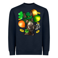St. Patricks Clovers With Donkey Heavyweight Sweatshirt | Teevron