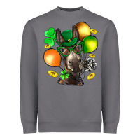 Storm St. Patricks Clovers With Donkey Heavyweight Sweatshirt - BundleAndBundleShop