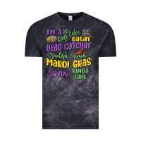 Cloud Black i'm a king cake eatin' mardi gras lovin' kinda gir Vintage Tee - MaliasSmallBusiness