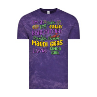 Cloud Purple i'm a king cake eatin' mardi gras lovin' kinda gir Vintage Tee - MaliasSmallBusiness