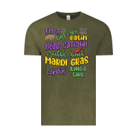 Vintage Olive i'm a king cake eatin' mardi gras lovin' kinda gir Vintage Tee - MaliasSmallBusiness