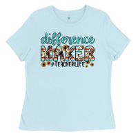 Baby Blue difference maker Ladies Tee - JahusDesignShop