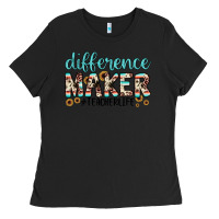 Black difference maker Ladies Tee - JahusDesignShop