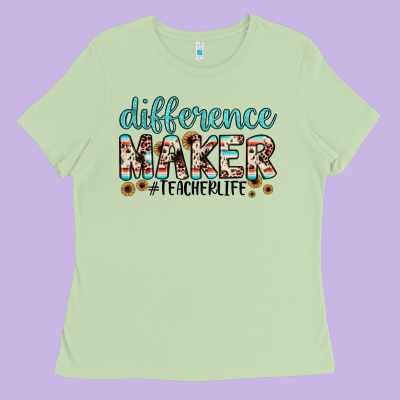 Difference Maker Ladies Tee Designed By Jahusdesignshop