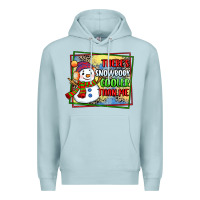 Blue Mist theres snowbody cooler than me Premium Hoodie - CowGirlArtShop