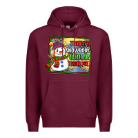 Burgundy theres snowbody cooler than me Premium Hoodie - CowGirlArtShop