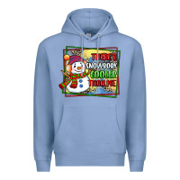 Colony Blue theres snowbody cooler than me Premium Hoodie - CowGirlArtShop