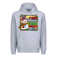 Heather Grey theres snowbody cooler than me Premium Hoodie - CowGirlArtShop