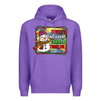 Purple theres snowbody cooler than me Premium Hoodie - CowGirlArtShop