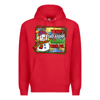 Red theres snowbody cooler than me Premium Hoodie - CowGirlArtShop