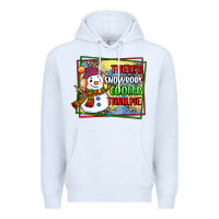 White theres snowbody cooler than me Premium Hoodie - CowGirlArtShop
