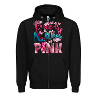 Black Queens wear pink Breast Cancer Zipper Hoodie - NancyCooperArtShop