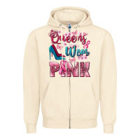 Sandshell Queens wear pink Breast Cancer Zipper Hoodie - NancyCooperArtShop