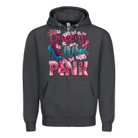 Smoke Queens wear pink Breast Cancer Zipper Hoodie - NancyCooperArtShop