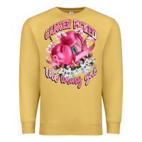 Antique Gold cancer picked the wrong girl Premium Sweatshirt - CowGirlArtShop