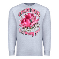 Heather Grey cancer picked the wrong girl Premium Sweatshirt - CowGirlArtShop