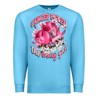 Ocean Blue cancer picked the wrong girl Premium Sweatshirt - CowGirlArtShop