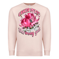 Pale Pink cancer picked the wrong girl Premium Sweatshirt - CowGirlArtShop