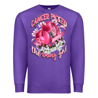 Purple cancer picked the wrong girl Premium Sweatshirt - CowGirlArtShop