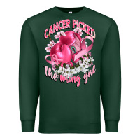 Sports Green cancer picked the wrong girl Premium Sweatshirt - CowGirlArtShop