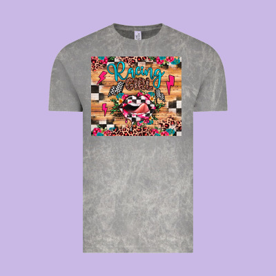 Racing Girl Vintage Tee Designed By Jahusdesignshop
