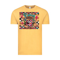 Vintage Mustard racing girl Vintage Tee - JahusDesignShop