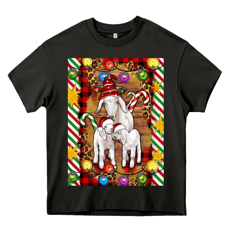 Christmas Goat Family Heavy Core Tee by Artiststas | Teevron