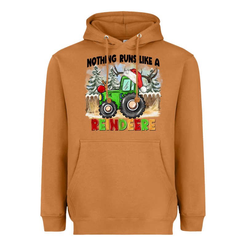 Nothing Runs Like A Reindeere Heavyweight Hoodie by CowGirlArtShop | Teevron