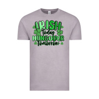 Vintage Zinc irish today hungover tomorrow Vintage Tee - MaliasSmallBusiness