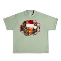 Oil Green christmas heifer Urban Heavy Tee - AdoDesignShop