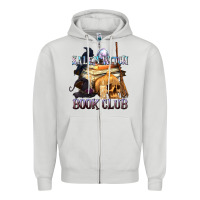 Dove Grey Salem Witch Book Club Zipper Hoodie - texasbilliewilder