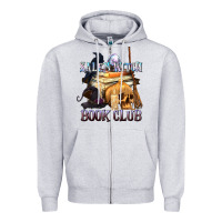 Heather Grey Salem Witch Book Club Zipper Hoodie - texasbilliewilder