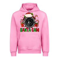 Fuchsia Pink santa cam Urban Hoodie - FaDigitalArtStudio