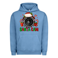 Pigment Pebble Blue santa cam Urban Hoodie - FaDigitalArtStudio