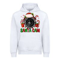 White santa cam Urban Hoodie - FaDigitalArtStudio