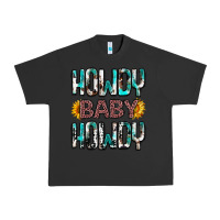 Pigment Black western howdy baby howdy Urban Heavy Tee - NancyCooperArtShop