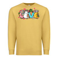 Antique Gold Love Easter Day Premium Sweatshirt - HowdyJamesFarm
