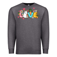 Charcoal Heather Love Easter Day Premium Sweatshirt - HowdyJamesFarm