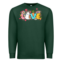 Sports Green Love Easter Day Premium Sweatshirt - HowdyJamesFarm