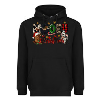 Black mooey christmas Heavyweight Hoodie - CowGirlArtShop