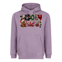 Lavender mooey christmas Heavyweight Hoodie - CowGirlArtShop