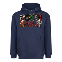 Navy mooey christmas Heavyweight Hoodie - CowGirlArtShop