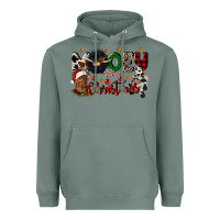 Sage mooey christmas Heavyweight Hoodie - CowGirlArtShop
