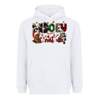 White mooey christmas Heavyweight Hoodie - CowGirlArtShop