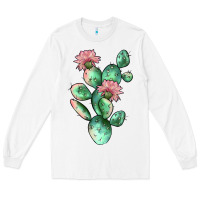 White cactus 5 Long Sleeve Tee - JahusDesignShop