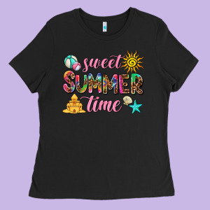 Sweet Summer Time Ladies Tee Designed By Adodesignshop