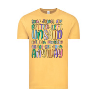 Vintage Mustard some things are better left unsaid but i'm probabl Vintage Tee - MaliasSmallBusiness