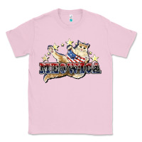 Bubblegum Pink meowica cat Classic Tee - NancyCooperArtShop